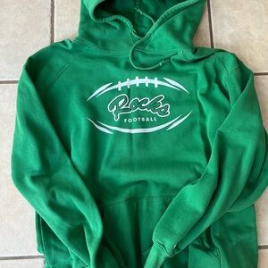 Green Rocks Football Hoodie